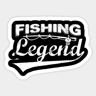 fishing legend Sticker